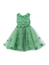 Lala And Erina Big Girls Multi Color 3D Flower Embedded Tulle Dress 2-12 - SophiasStyle.com