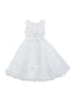 Lala And Erina Big Girls Multi Color 3D Flower Embedded Tulle Dress 2-12 - SophiasStyle.com