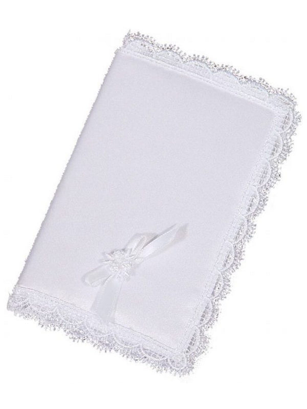Little Things Mean A Lot White Satin Cover Bag King James Bible - SophiasStyle.com