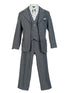Little Things Mean A Lot Boys Multi Color 5 Pcs Pinstripe Suit 2T-20 - SophiasStyle.com