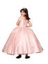 Little Girls Blush 3D Flower Organza Lace Off Shoulder Pageant Dress 3-6 - SophiasStyle.com
