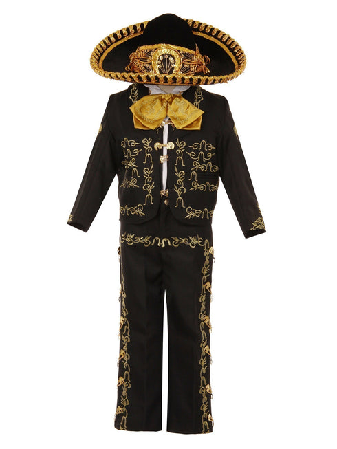 Rain Kids Boys Multi Color Rooster Embroidery Elegant 6 Pc Charro Suit 12M-14 - SophiasStyle.com