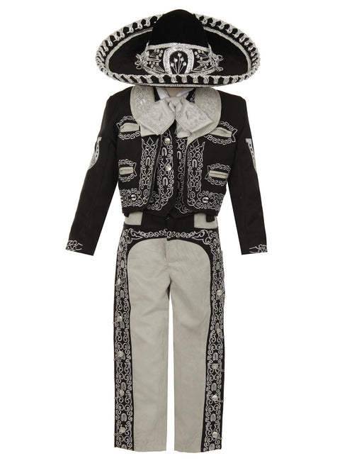 Rain Kids Boys Multi Color Horse Embroidery Elegant 6 Pc Charro Suit NB-14 - SophiasStyle.com