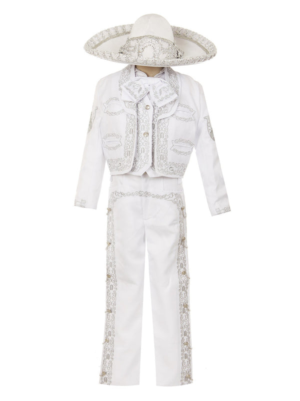 Rain Kids Boys Multi Color Horse Embroidery Elegant 6 Pc Charro Suit NB-14 - SophiasStyle.com