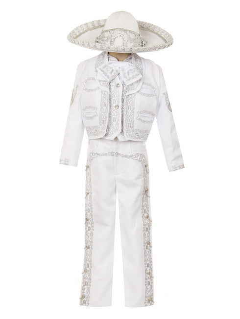 Rain Kids Boys Multi Color Horse Embroidery Elegant 6 Pc Charro Suit NB-14 - SophiasStyle.com