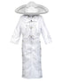 Rain Kids Baby Boys White Silver Virgin Mary Charro 6 Pc Formal Suit Set 6-12M - SophiasStyle.com
