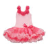 Little Girls Pink 5 Roses Embellishment Ruffle Petti Dress 0-7 - SophiasStyle.com