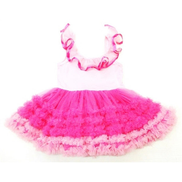 Pink Fuchsia Ruffles Baby-doll Tutu Petti Dress Girl S - SophiasStyle.com