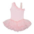Girls Pink Ruffle Asymmetrical Shoulder Ballet Dress 12M-10 - SophiasStyle.com
