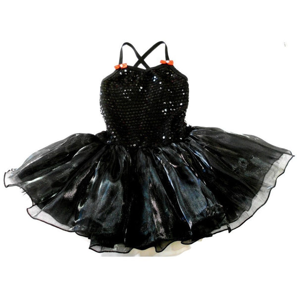 Black Sequin Organdy Tutu Ballet Dress Girls S-L - SophiasStyle.com