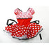 White Red Polka Dots Net Mini Tutu Ballet Dress Girls S-L - SophiasStyle.com