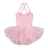 Little Girls Pink Flower Spaghetti Strap Ballet Dress 24M-8 - SophiasStyle.com