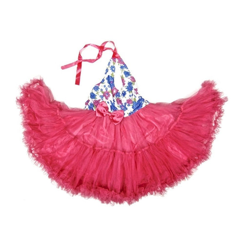 Hot Pink Halter Tutu Party Dress Girl S-XL - SophiasStyle.com