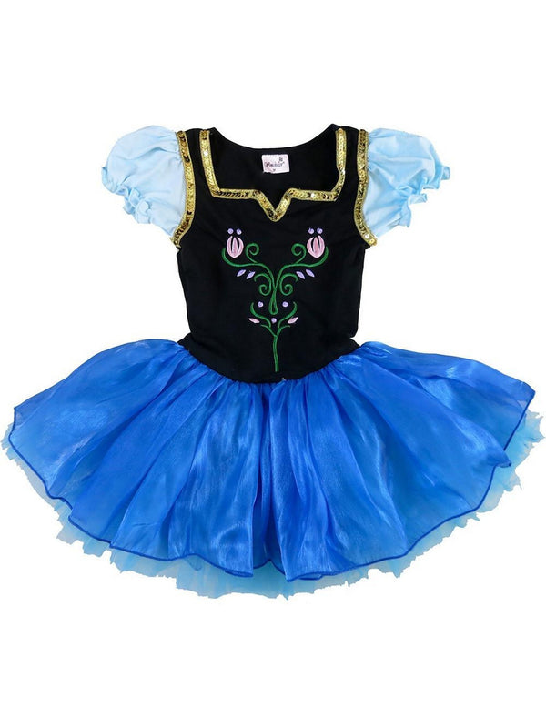 Girls Royal Blue Anna Halloween Ballet Dress Costume 9M-8 - SophiasStyle.com