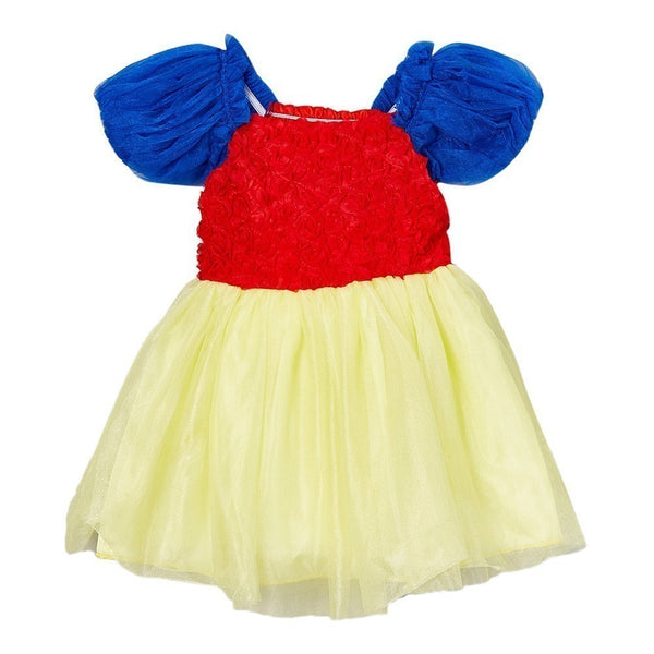 Girls Blue Red Yellow Rosette Princess Halloween Dress 12M-7 - SophiasStyle.com