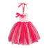 Girls Hot Pink Halter Strap Bow Tutu Flower Girl Dress 12M-7 - SophiasStyle.com