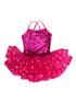 Girls Hot Pink Sequin Cross Back Ribbon Tutu Ballet Dress 9M-8 - SophiasStyle.com