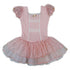 Girls Peach Lace Short Sleeve Fluffy Ballet Dress S (9-24M)-XL (6-8) - SophiasStyle.com