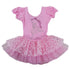 Little Girls Pink Lace Rhinestone Short Sleeve Ballet Dress 24M-8 - SophiasStyle.com
