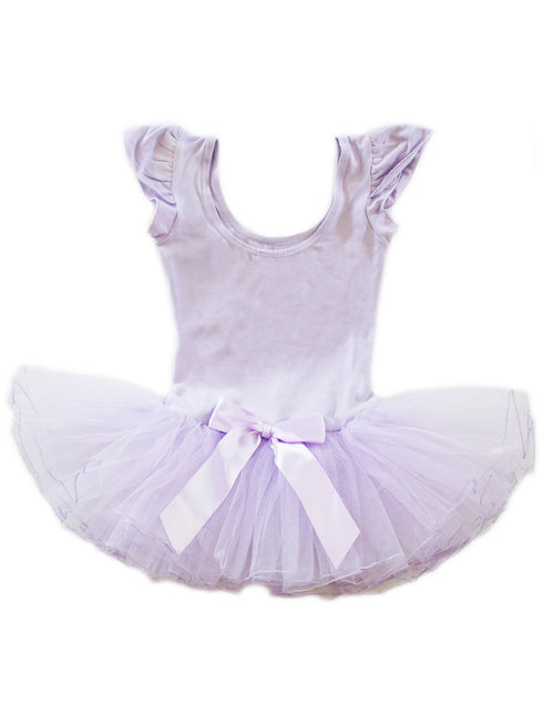 Girls Lavender Glitter Rhinestone Bow Ballet Dress 9M-8 - SophiasStyle.com