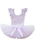 Girls Lavender Glitter Rhinestone Bow Ballet Dress 9M-8 - SophiasStyle.com