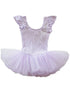 Girls Lavender Glitter Rhinestone Bow Ballet Dress 9M-8 - SophiasStyle.com