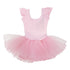 Little Girls Pink Rhinestone Bow Short Sleeve Ballet Dress 24M-8 - SophiasStyle.com