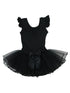Girls Black Glitter Rhinestone Adorned Ballet Dress 9M-8 - SophiasStyle.com