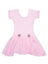 Girls Pink Chiffon Skirted Flower Adorned Ballet Dress 9M-8 - SophiasStyle.com