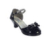 Swea Pea & Lilli Girls Black Patent Rhinestone Bella Shoes 9 Toddler-5 Kids - SophiasStyle.com