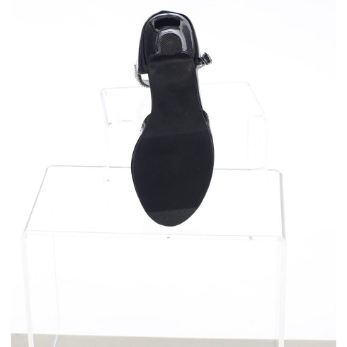 Swea Pea & Lilli Girls Black Patent Rhinestone Bella Shoes 9 Toddler-5 Kids - SophiasStyle.com