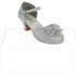 Swea Pea & Lilli Girls Silver Glitter Rhinestone Bella Shoes 9 Toddler-5 Kids - SophiasStyle.com