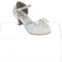 Swea Pea & Lilli Girls White Patent Rhinestone Bella Shoes 9 Toddler-5 Kids - SophiasStyle.com