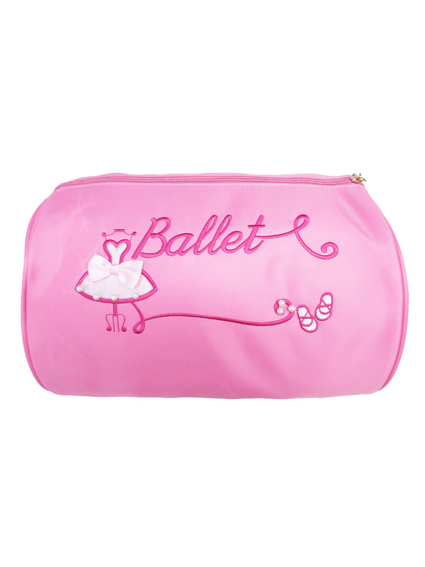 Girls Pink Ballet Pearl Dress And Shoes Duffel - SophiasStyle.com