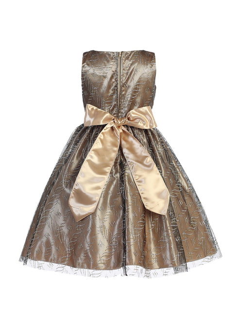 Blossom Girls Multi Colors Glitter Tulle Over Satin Flower Girl Dress 5-12 - SophiasStyle.com