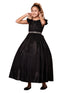Big Girls Black Metallic Flutter Sleeve Junior Bridesmaid Dress 8-16 - SophiasStyle.com