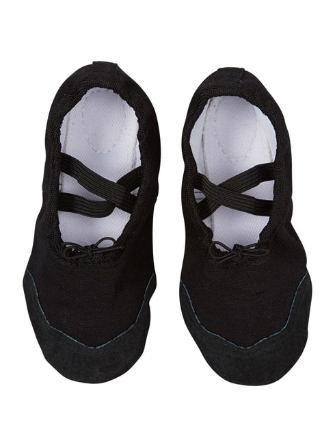 Girls Black Elastic Strap Rounded Toe Stylish Ballet Shoes 11-1 Kids - SophiasStyle.com