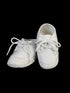 Lito Boys White Cotton Lace-Up Soft Sole Bootie Shoes 00 Baby-6 Toddler - SophiasStyle.com
