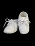Lito Boys White Cotton Lace-Up Soft Sole Bootie Shoes 00 Baby-6 Toddler - SophiasStyle.com