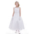 Petite Adele Big Girls White Satin A-Line Linda Junior Bridesmaid Dress 8-16 - SophiasStyle.com