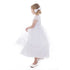 Petite Adele Little Girls White Lace Organza Grace Flower Girl Dress 2-6 - SophiasStyle.com
