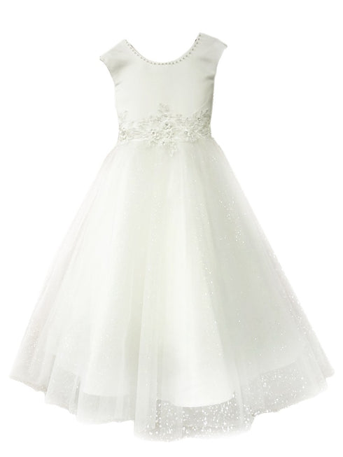 Petite Adele Girls Multi Colors 3D Embroidery Pearl Special Occasion Dress 2-16 - SophiasStyle.com