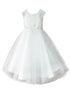 Petite Adele Girls Multi Colors 3D Embroidery Pearl Special Occasion Dress 2-16 - SophiasStyle.com