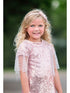 Petite Adele Girls Blush See-Trough Sewn Clasp Stylish Beaded Cape 2T-12 - SophiasStyle.com