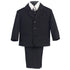 Little Boys Black Special Occasion Wedding Easter 5pc Suit Set 12M-14 - SophiasStyle.com
