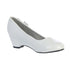 Lito Girls White Bow Gina Special Occasion Dress Wedge Shoes 5-10 Toddler - SophiasStyle.com