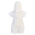Lito Baby Boys Pleats Poly Cotton Romper Baptism Christening Set 0-18M - SophiasStyle.com