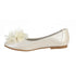 Lito Girls Ivory Rhinestone Flower Lucy Special Occasion Dress Shoes Baby 3-4 - SophiasStyle.com