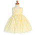 Lito Yellow Floral Burnout Easter Flower Girl Dress Girls 5-7 - SophiasStyle.com