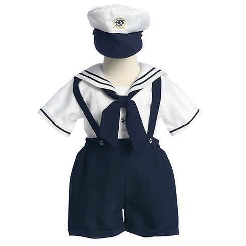 Lito Baby Toddler Boys White Navy Sailor Easter Outift Set 12M-4T - SophiasStyle.com